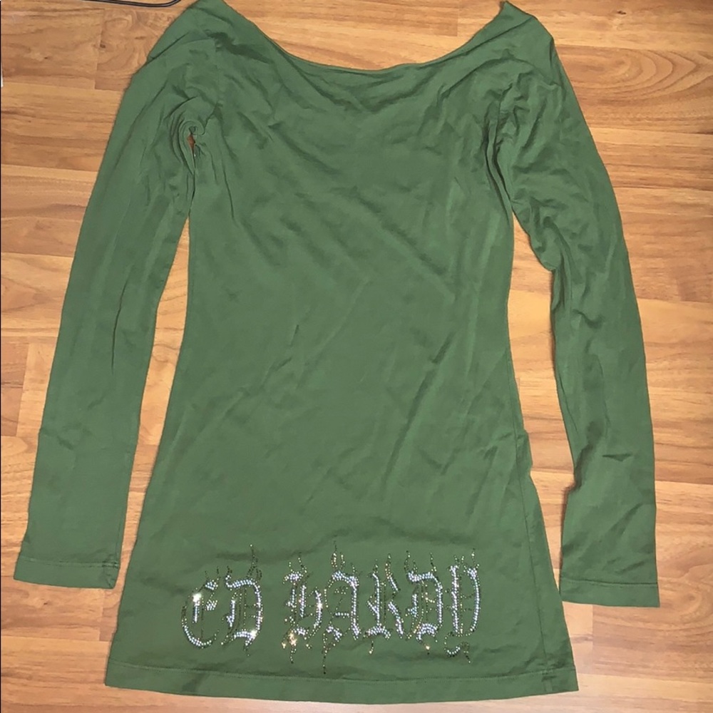 Ed Hardy by Christian Audigier Rhinestone Top - Picture 6 of 10